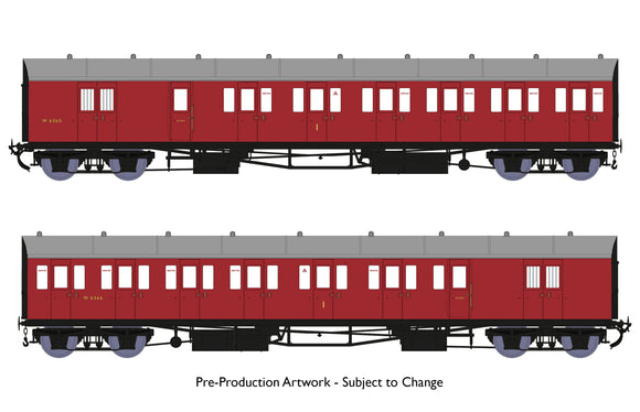 OO Gauge Rapido Trains 946004 Dia E140 B Set – BR Crimson 'Bristol Division No.49'