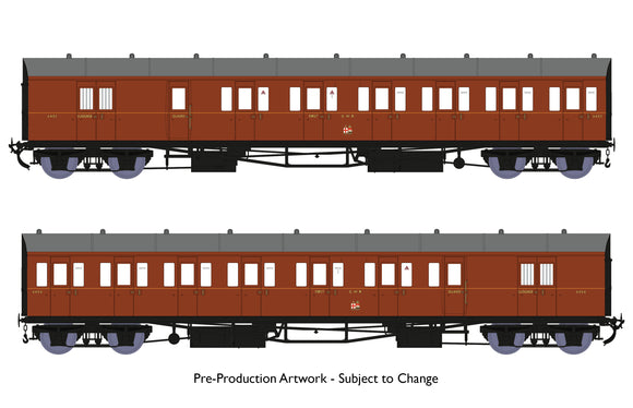 OO Gauge Rapido Trains 946008 Dia E140 B Set – GWR Wartime Brown Livery