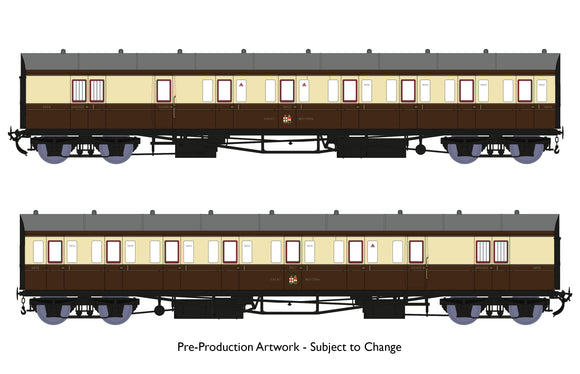 OO Gauge Rapido Trains 946010 Dia E140 B Set – GWR Post-War Lined Livery