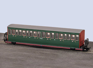 OO9 Gauge PECO GR-603B FR Short 'Bowsider' Coach - Colonel Stephens No.18