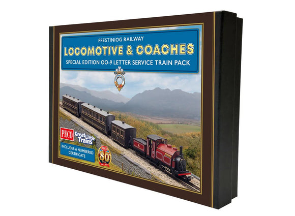 OO9 Gauge PECO/Kato GR1006 Special Edition OO-9 Letter Service Train Pack (Ffestiniog Railway)