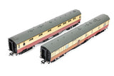 OO Gauge Hornby R40470 BR(Bulleid) Kitchen and Buttery Car & Composite Restaurant 'White Horse' Coach Twin Pack