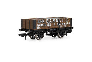 Hornby R60191 OO Gauge 5 Plank Wagon John Barnett No.45 (Brown/Bauxite)