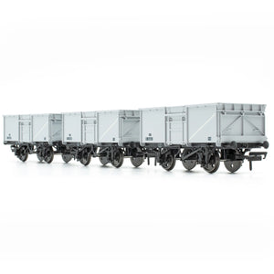 OO Gauge Accurascale ACC1021 BR 16T Mineral - 1/108 - BR Freight Grey (Original text on black panels) - Pack A