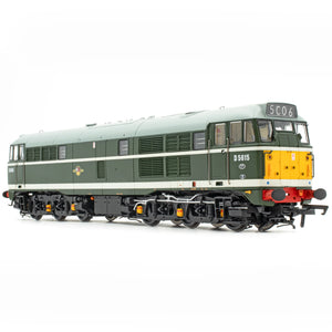 OO Gauge Accurascale ACC2735-D5615 Class 30 D5615 BR Green Small Yellow Panel