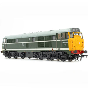 OO Gauge Accurascale ACC2737-D5803 Class 31 D5803 BR Green Full Yellow Panel