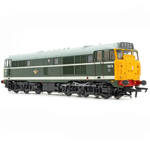 OO Gauge Accurascale ACC2739-5674 Class 31 5674 BR Green Full Yellow Panel Double Arrow