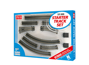 N Gauge PECO ST-300 Starter Track Set - 1st Radius