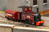 OO9 Gauge Rapido Trains UK 986206 Kerr Stuart ‘What If’ Short Tank Sirdar –  G. Fawkes Lined Maroon No.13
