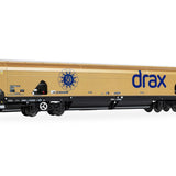 OO Gauge Hornby R60322 Drax Biomass Wagon Gold Livery (Drax 50th Anniversary) Era 11
