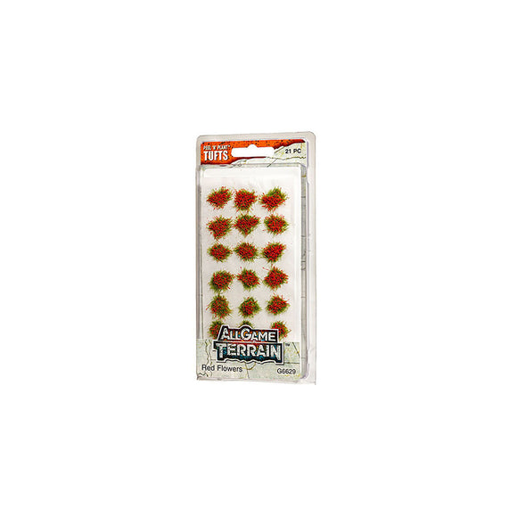 All Game Terrain WG6629 Red Flower Tufts