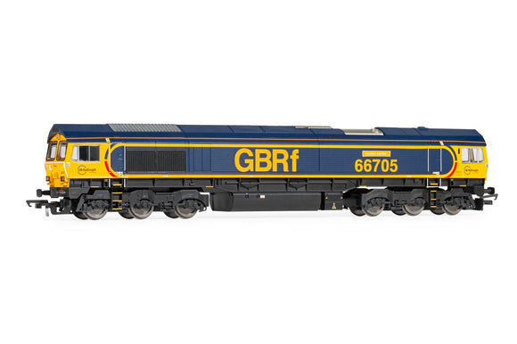 OO Gauge Hornby R30334 GBRf Class 66 Co-Co 66705 'Golden Jubilee'