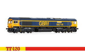 TT:120 Gauge Hornby TT3016M GBRf Class 66 Co-Co 66714 'Cromer Lifeboat'