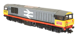 N Gauge Dapol 2D-058-002 Class 58 58020 "Doncaster Works" in Railfreight grey with red stripe