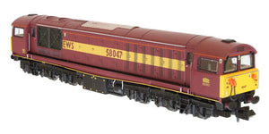 N Gauge Dapol 2D-058-004 Class 58 58047 "Daw Mill Colliery" in EWS Maroon & Gold