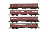 OO Gauge EFE Rail E86023 LBSCR 54ft 'Isle of Wight' 4-Coach Pack BR Crimson