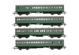 OO Gauge EFE Rail E86024 LBSCR 54ft 'Isle of Wight' 4-Coach Pack BR (SR) Green