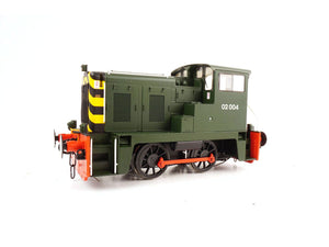 O Gauge Heljan 2872 BR Class 02 02 004 BR Green w/Wasp Stripes Weathered