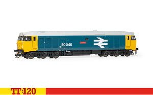 TT:120 Gauge Hornby TT3014M BR Class 50 Co-Co 50040 'Leviathan' Large Logo Blue