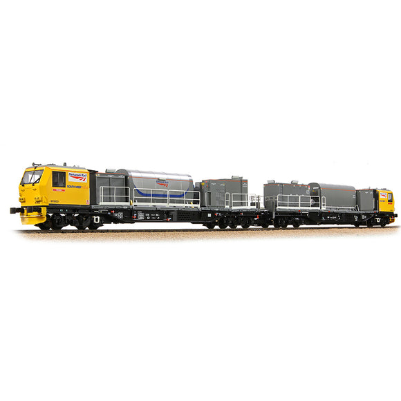 Bachmann 31-578 OO Gauge Windhoff MPV 2-Car Set Network Rail Yellow