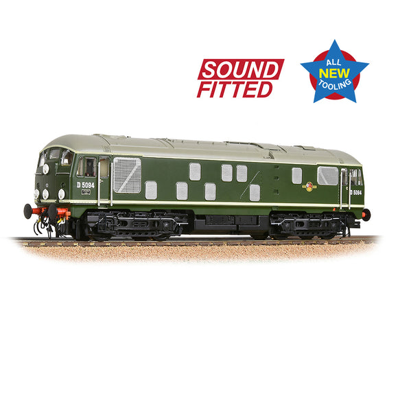 Bachmann 32-443SF Class 24/1 D5094 Disc Headcode BR Green (Late Crest) SOUND FITTED