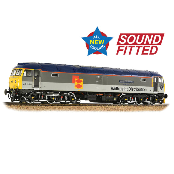 Bachmann 35-419SF Class 47/3 47375 'Tinsley Traction Depot' BR RF Distribution European SOUND FITTED