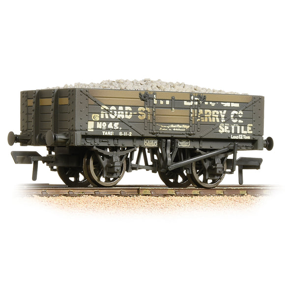 Bachmann 37-039 OO Gauge 5 Plank Wagon Helwith Bridge Road Stone Quarry Weathered With Load