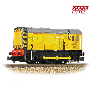 Graham Farish N Gauge 371-011SF Class 08 08417 Network Rail Yellow SOUND FITTED
