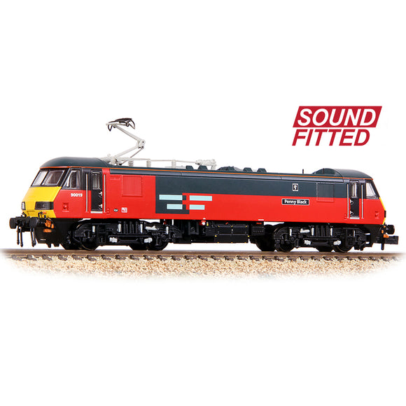 Graham Farish N Gauge 371-782SF Class 90/0 90019 'Penny Black' Rail Express Systems SOUND FITTED