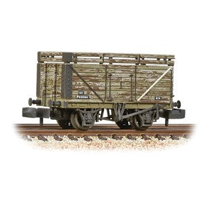 Graham Farish 377-207 8 Plank Wagon Coke Rails Refurbished BR P No. (Ex-PO) weathered