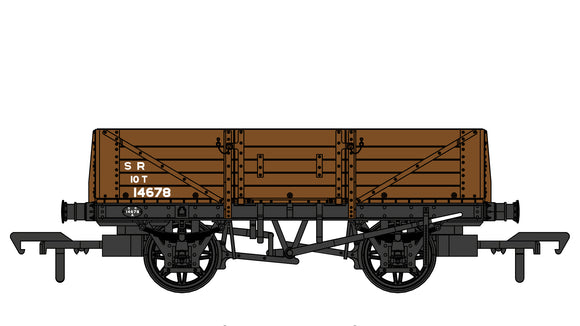 Rapido Trains UK 906016 OO Gauge D1349 5 plank open wagon SR no.14678