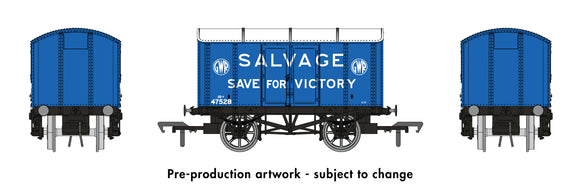 Rapido Trains UK 908009 OO Gauge Iron Mink No.47528 GWR Salvage for Victory (White Roundels)