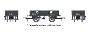 Rapido Trains UK 925003 OO Gauge GWR Four-Plank open No.74563 (Large GW livery)