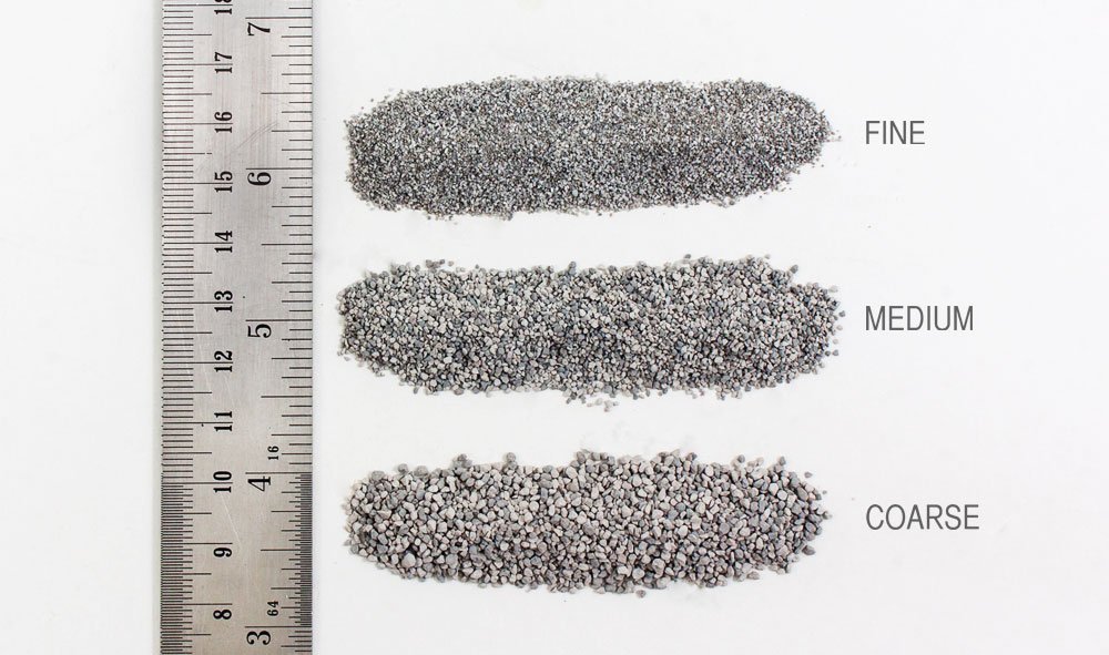 Grey Blend Coarse Ballast Shaker Grey Blend Coarse Ballast Shaker