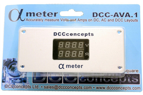 DCC Concepts DCD-AVA.1 Alpha Meter for DC or DCC