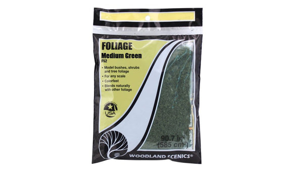 Woodland Scenics F52 Medium Green Foliage Bag