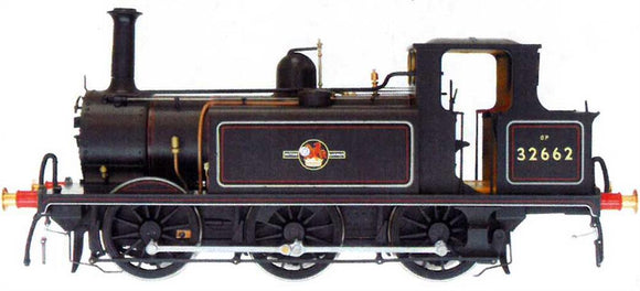 Dapol 7S-010-018 O Gauge BR 32662 A1X Class Terrier 0-6-0T BR Lined Black Late Crest