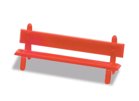 PECO LK-26 Platform Seats (Red) OO Scale Plastic Kit