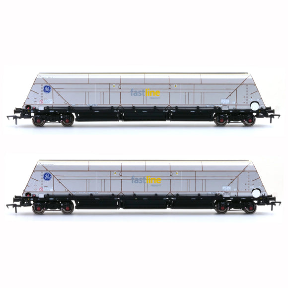 Accurascale ACC2602FF3 OO Gauge HYA Bogie Hopper Wagon Fastline Freight / GE Twin Pack 3