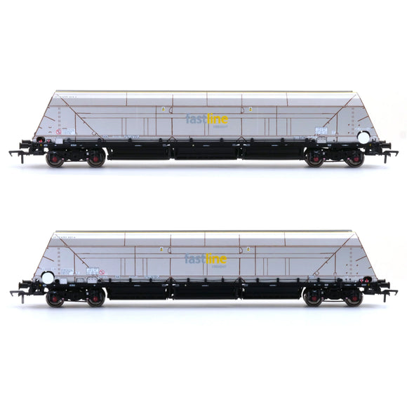 Accurascale ACC2601FF2 OO Gauge HYA Bogie Hopper Wagon Fastline Freight / GE Twin Pack 2
