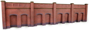METCALFE PN145 N SCALE RETAINING WALL IN RED BRICK