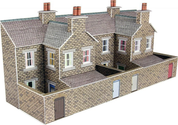 METCALFE PN177 N SCALE LOW RELIEF STONE TERRACED HOUSE BACKS