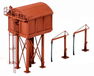 Ratio 215 Square Water Tower N Scale Plastic Kit