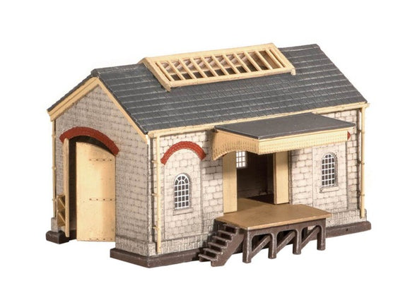 Ratio 220 Stone Goods Shed N Scale Plastic Kit