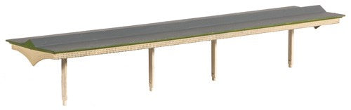 Ratio 225 Flat Roof Platform Canopy with Valencing N Scale Plastic Kit