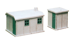 Ratio 238 Concrete Huts (2) N Scale Plastic Kit