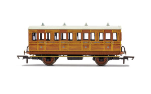 Hornby R40103 GNR 4 Wheel Coach 1st Class 1534 WITH LIGHTS