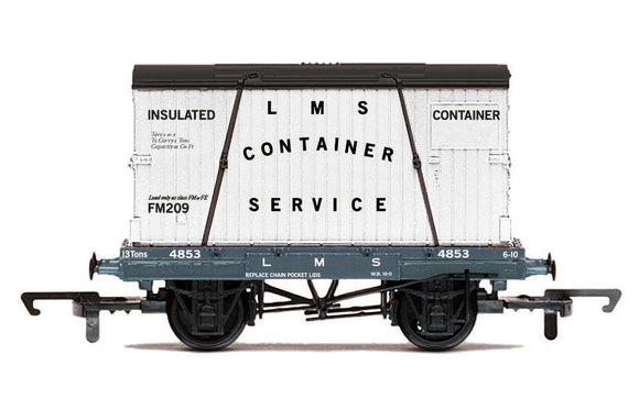 Hornby R60107 LMS Container Service Conflat A