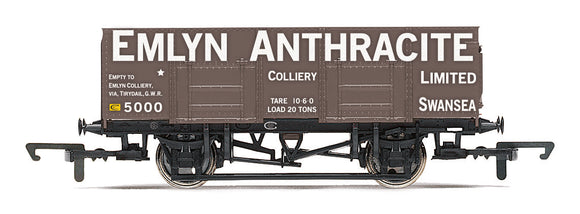 Hornby R60111 OO Gauge 21T Coal Wagon Emlyn Anthracite