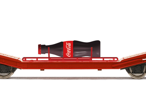 Hornby R60170 Lowmac with Coca-Cola Bottle